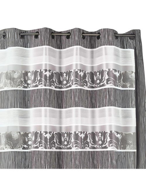 Tenda oscurante jacquard a righe orizzontali colorate - Kiabi Tenda oscurante jacquard a righe orizzontali colorate - Kiabi