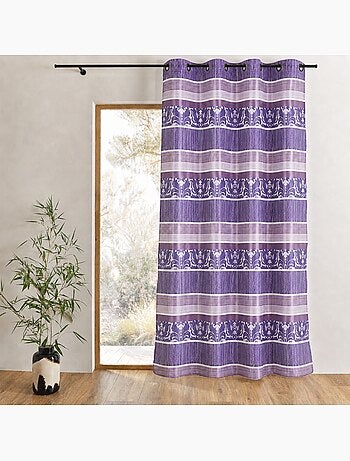 Tenda oscurante jacquard a righe orizzontali colorate