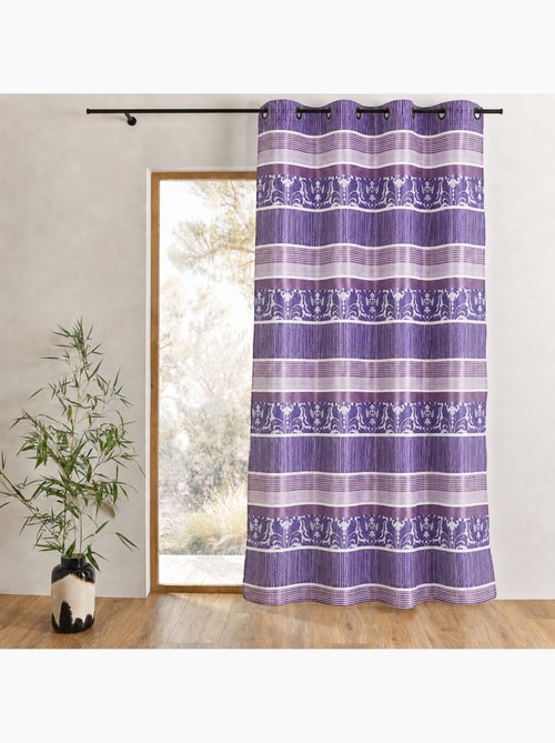 Tenda oscurante jacquard a righe orizzontali colorate - Kiabi Tenda oscurante jacquard a righe orizzontali colorate - Kiabi
