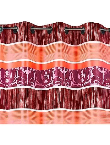 Tenda oscurante jacquard a righe orizzontali colorate