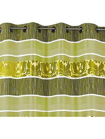 Tenda oscurante jacquard a righe orizzontali colorate