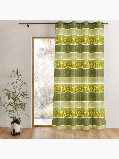Tenda oscurante jacquard a righe orizzontali colorate - Kiabi Tenda oscurante jacquard a righe orizzontali colorate - Kiabi