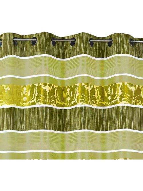 Tenda oscurante jacquard a righe orizzontali colorate - Kiabi Tenda oscurante jacquard a righe orizzontali colorate - Kiabi
