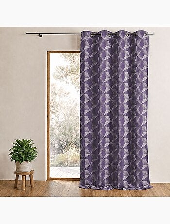Tenda oscurante jacquard con motivi geometrici