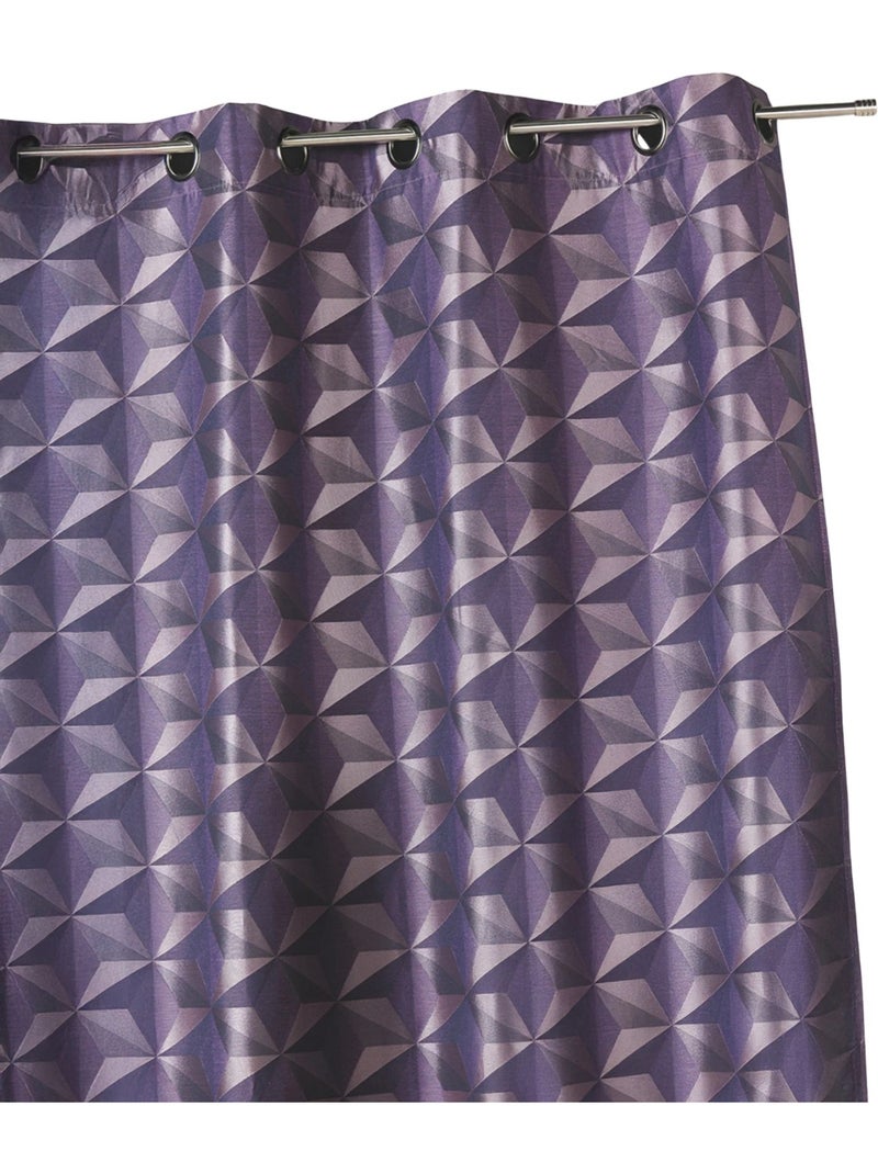 Tenda oscurante jacquard con motivi geometrici Lilla chiaro - Kiabi