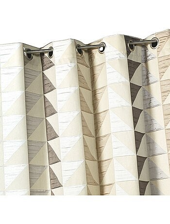 Tenda oscurante jacquard con motivi triangolari