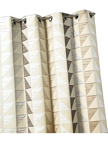 Tenda oscurante jacquard con motivi triangolari