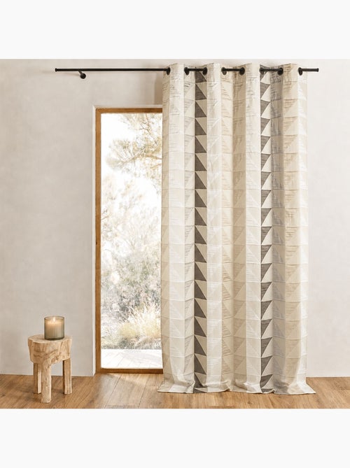 Tenda oscurante jacquard con motivi triangolari - Kiabi Tenda oscurante jacquard con motivi triangolari - Kiabi