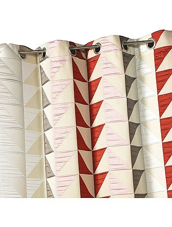 Tenda oscurante jacquard con motivi triangolari