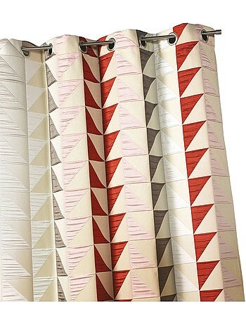 Tenda oscurante jacquard con motivi triangolari