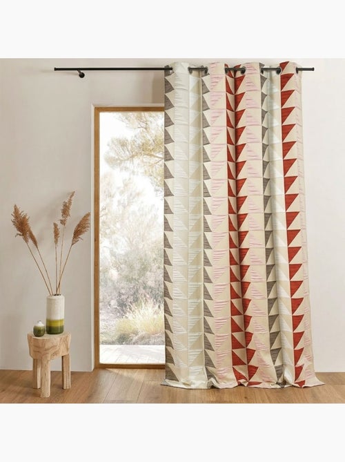 Tenda oscurante jacquard con motivi triangolari - Kiabi Tenda oscurante jacquard con motivi triangolari - Kiabi