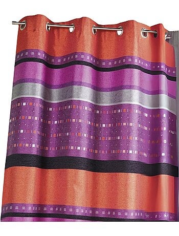 Tenda oscurante jacquard con righe orizzontali grafiche