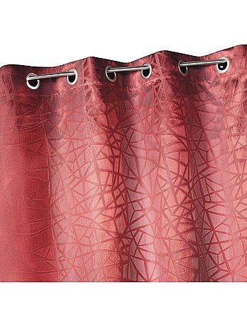 Tenda oscurante jacquard con stampe e righe verticali
