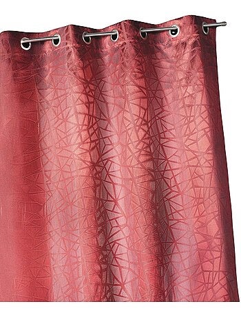 Tenda oscurante jacquard con stampe e righe verticali