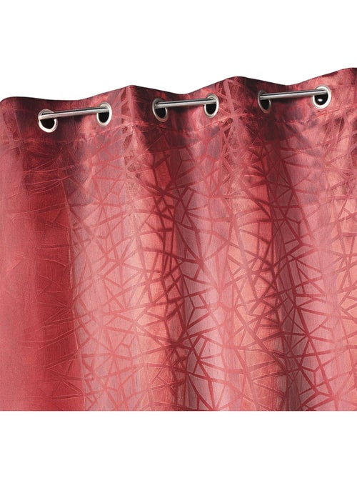 Tenda oscurante jacquard con stampe e righe verticali - Kiabi