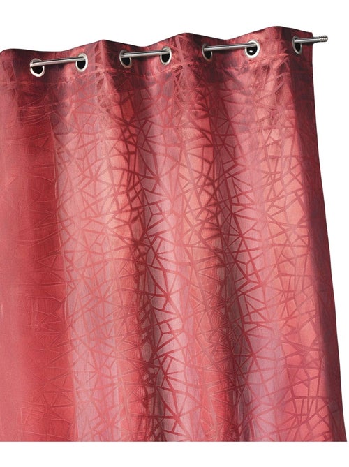 Tenda oscurante jacquard con stampe e righe verticali - Kiabi