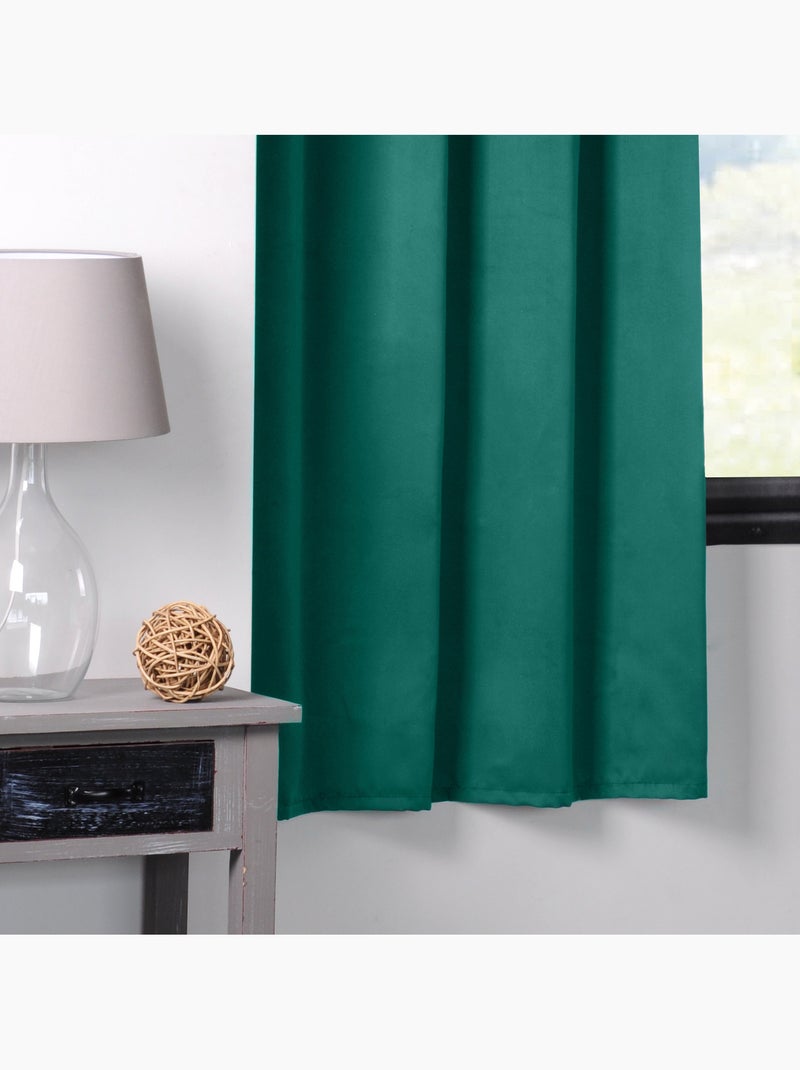 Tenda oscurante liscia 210gr/m2 Verde smeraldo - Kiabi