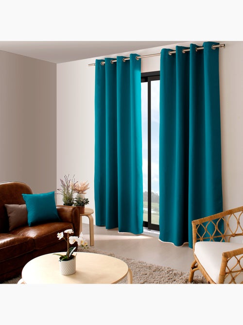 Tenda oscurante liscia con 8 occhielli - Kiabi