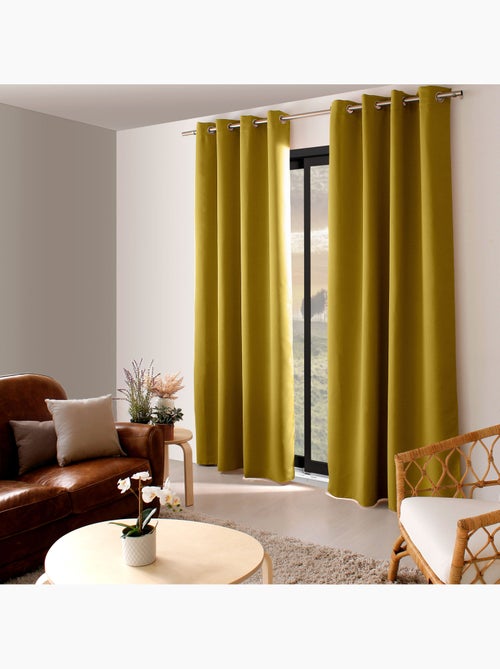 Tenda oscurante liscia con 8 occhielli - Kiabi