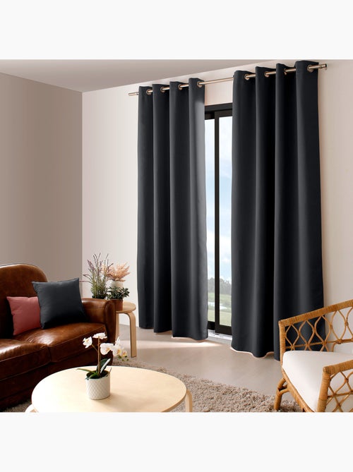 Tenda oscurante liscia con 8 occhielli - Kiabi