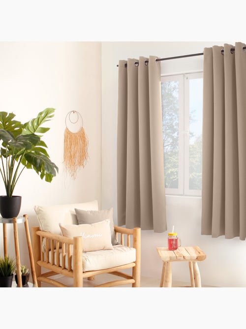 Tenda oscurante liscia con 8 occhielli - Kiabi