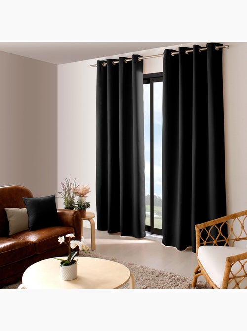 Tenda oscurante liscia con 8 occhielli - Kiabi