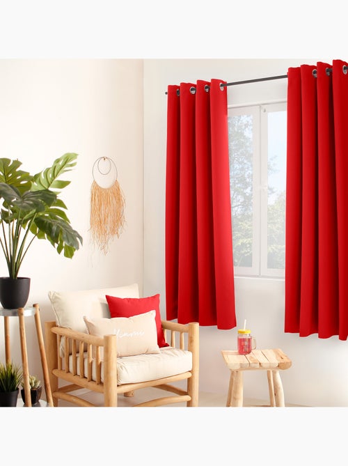 Tenda oscurante liscia con 8 occhielli - Kiabi