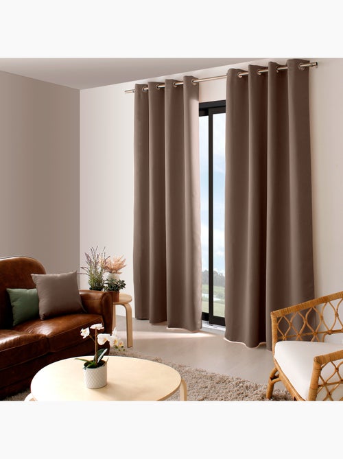 Tenda oscurante liscia con 8 occhielli - Kiabi