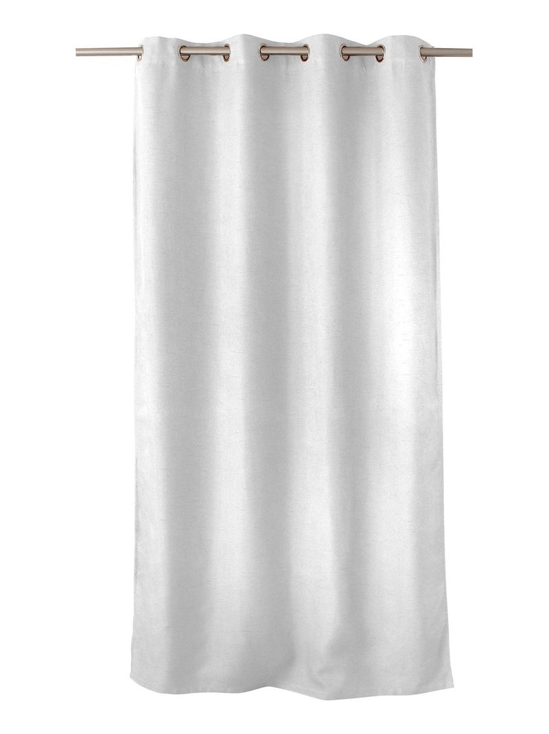 Tenda oscurante liscia e filettata Bianco - Kiabi