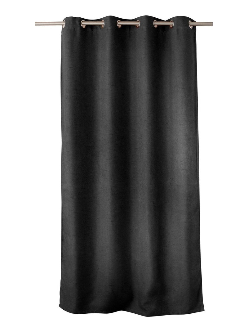 Tenda oscurante liscia e filettata Grigio antracite - Kiabi
