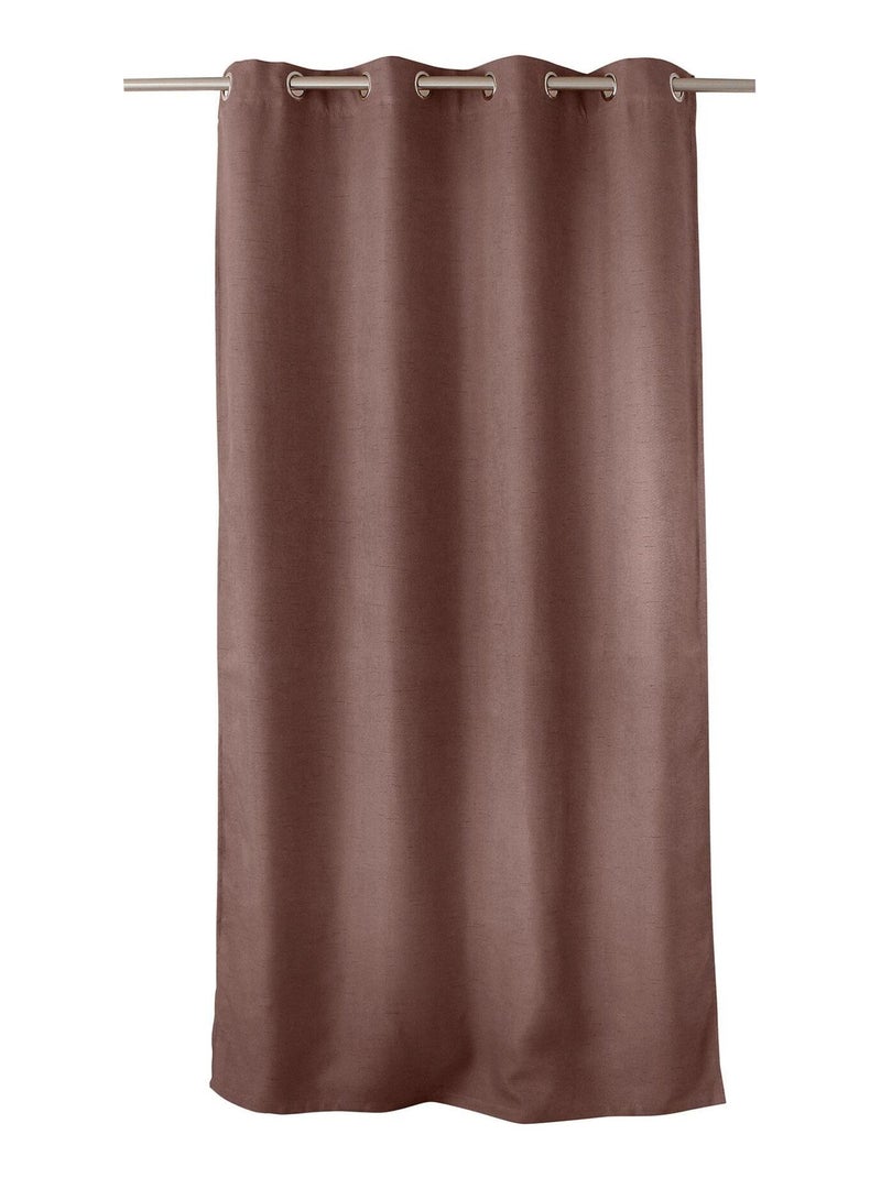Tenda oscurante liscia e filettata Marrone glacé - Kiabi