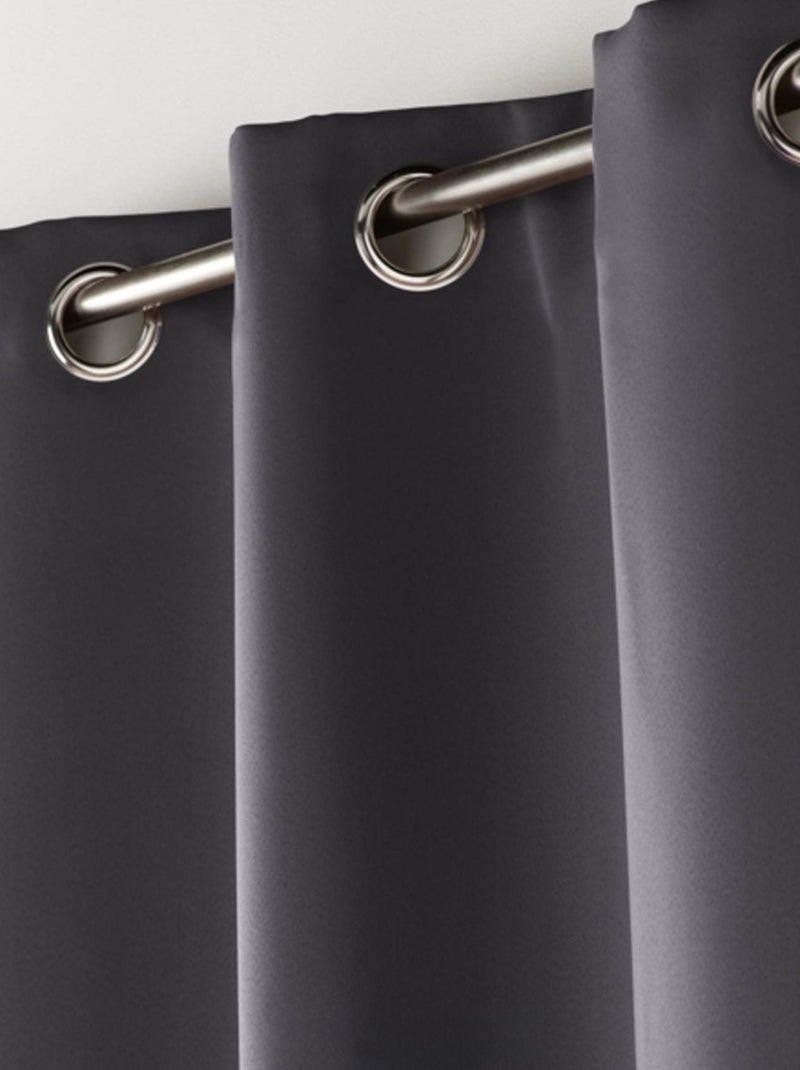 Tenda oscurante semplice con occhielli Blu ardesia - Kiabi