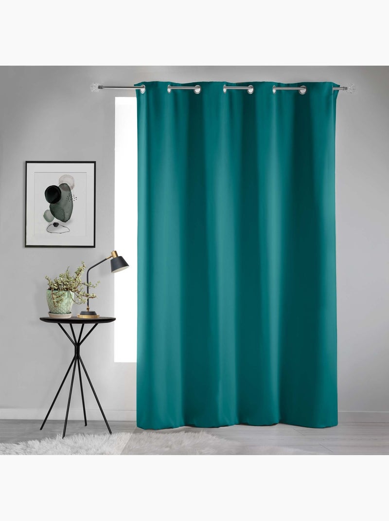 Tenda oscurante semplice con occhielli Blu pavone - Kiabi