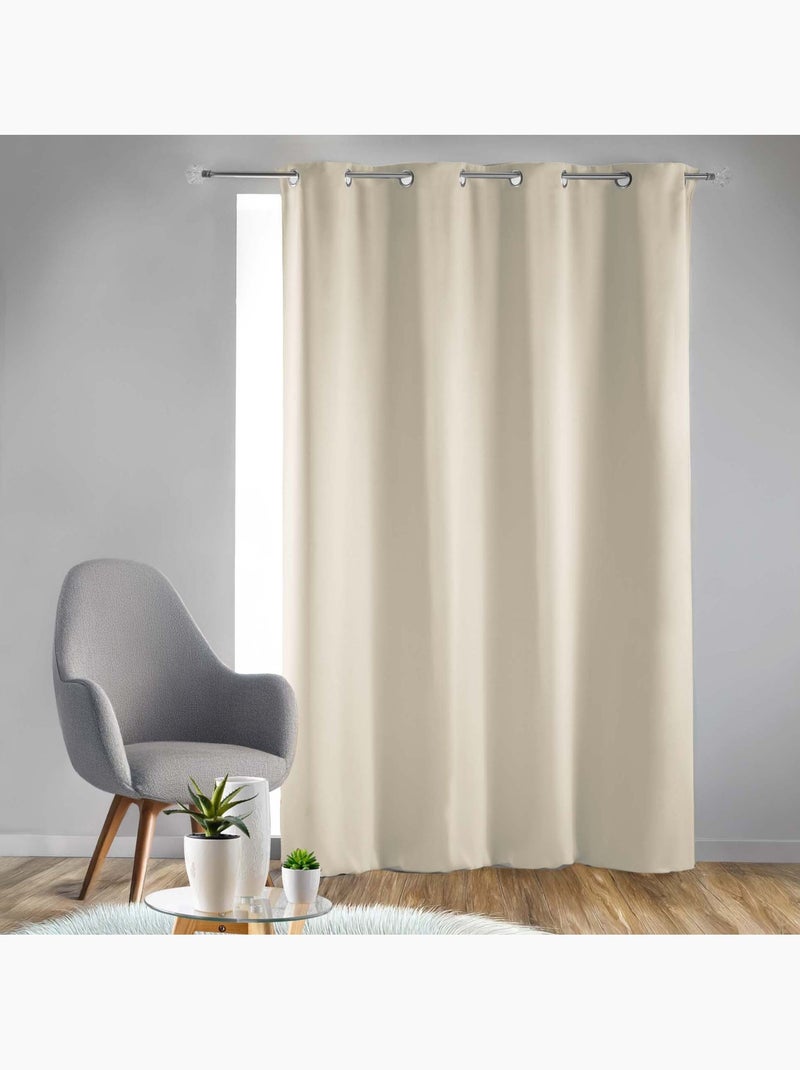 Tenda oscurante semplice con occhielli Legno naturale - Kiabi