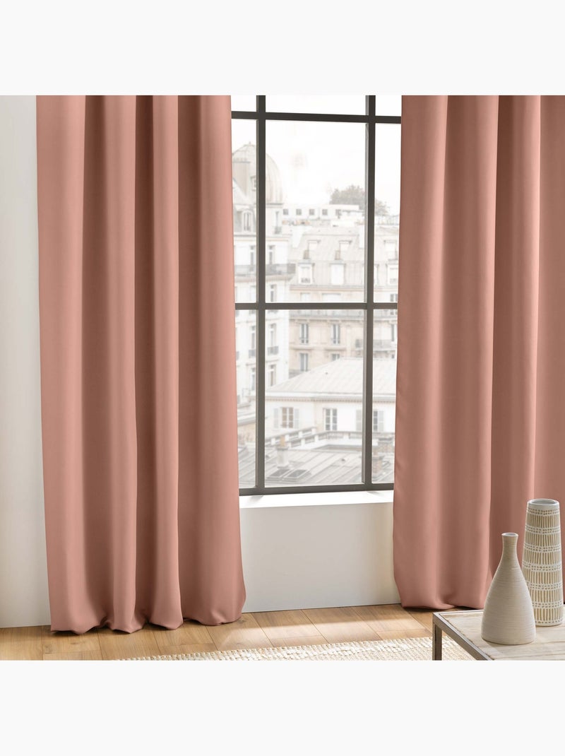 Tenda oscurante semplice con occhielli Rosa lampone - Kiabi