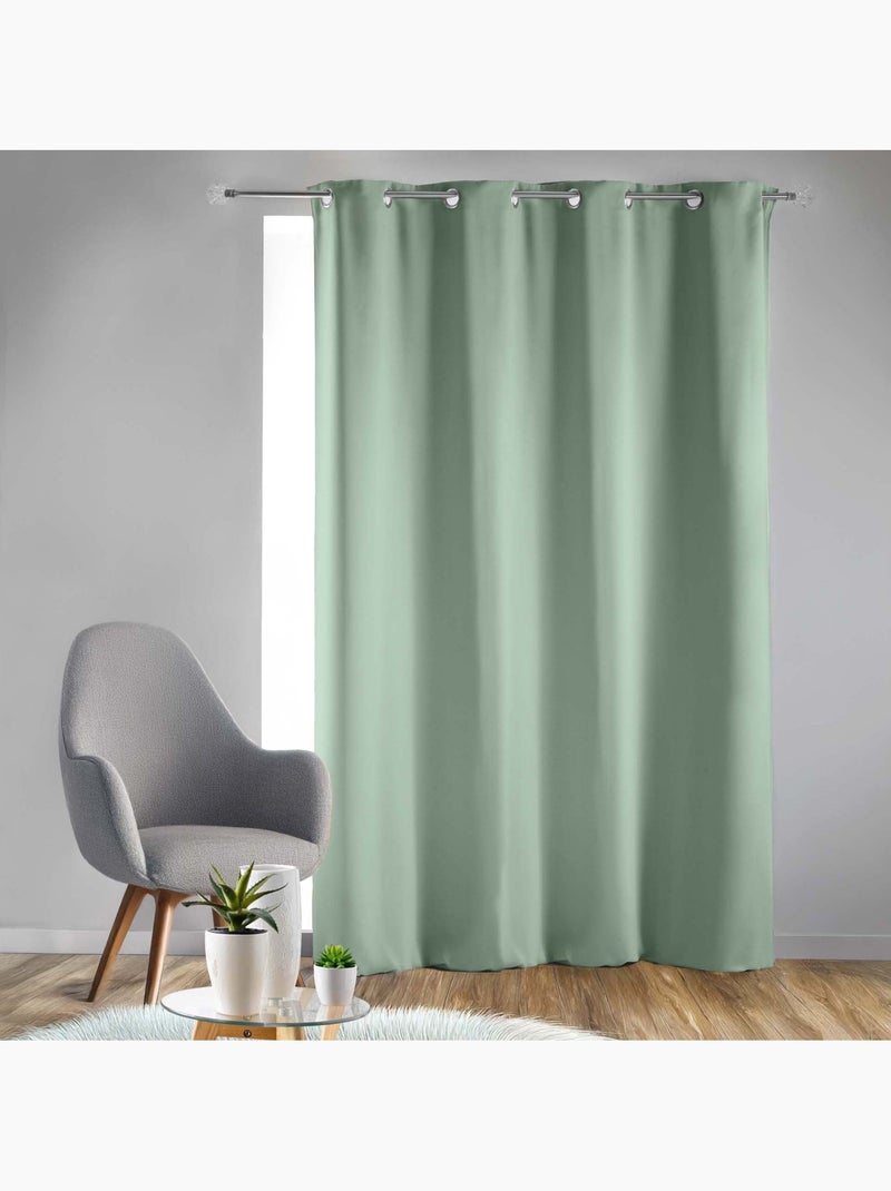Tenda oscurante semplice con occhielli Verde oliva - Kiabi