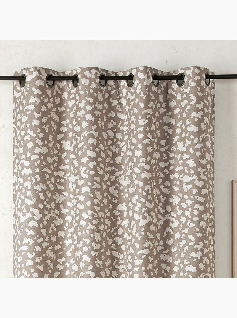 Tenda oscurante termica e acustica in pile Jacquard Beige chiaro - Kiabi