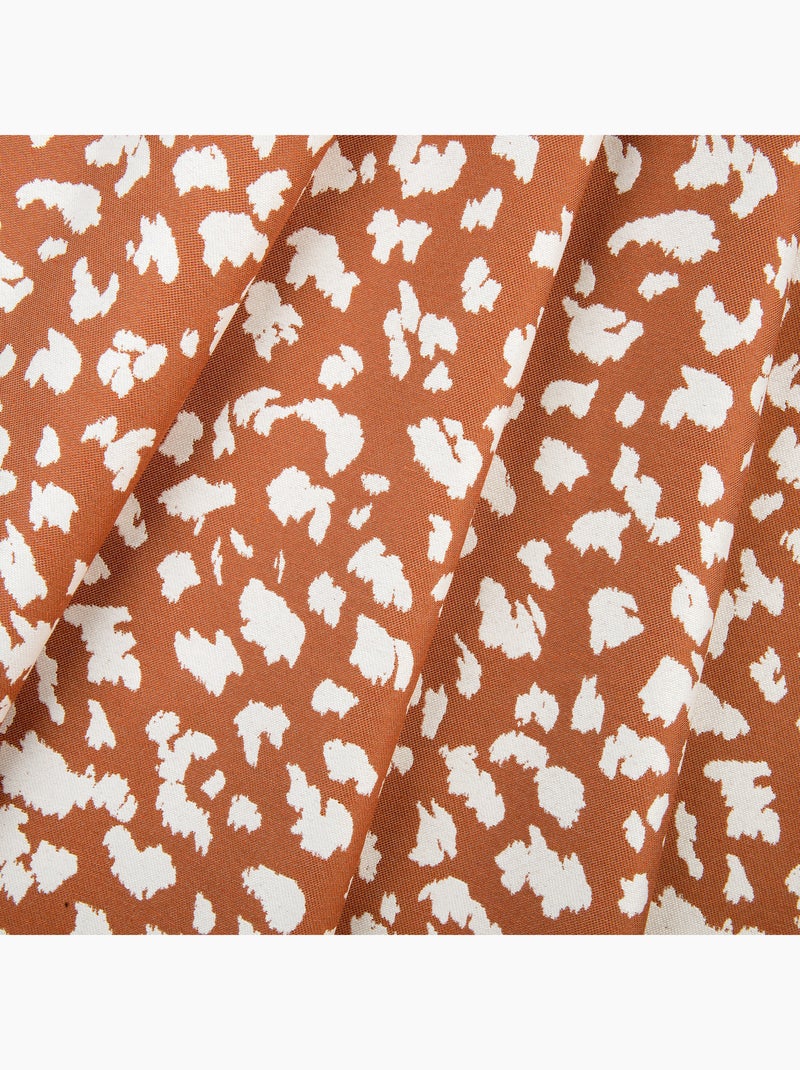 Tenda oscurante termica e acustica in pile Jacquard Terracotta - Kiabi