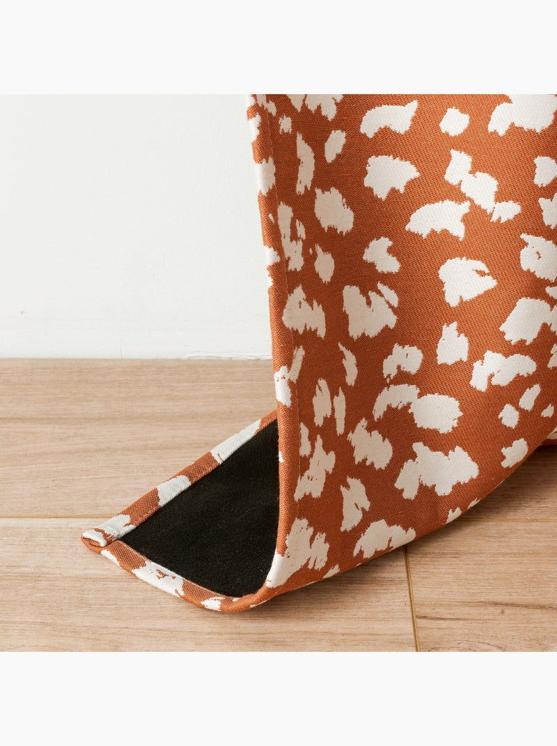 Tenda oscurante termica e acustica in pile Jacquard Terracotta - Kiabi