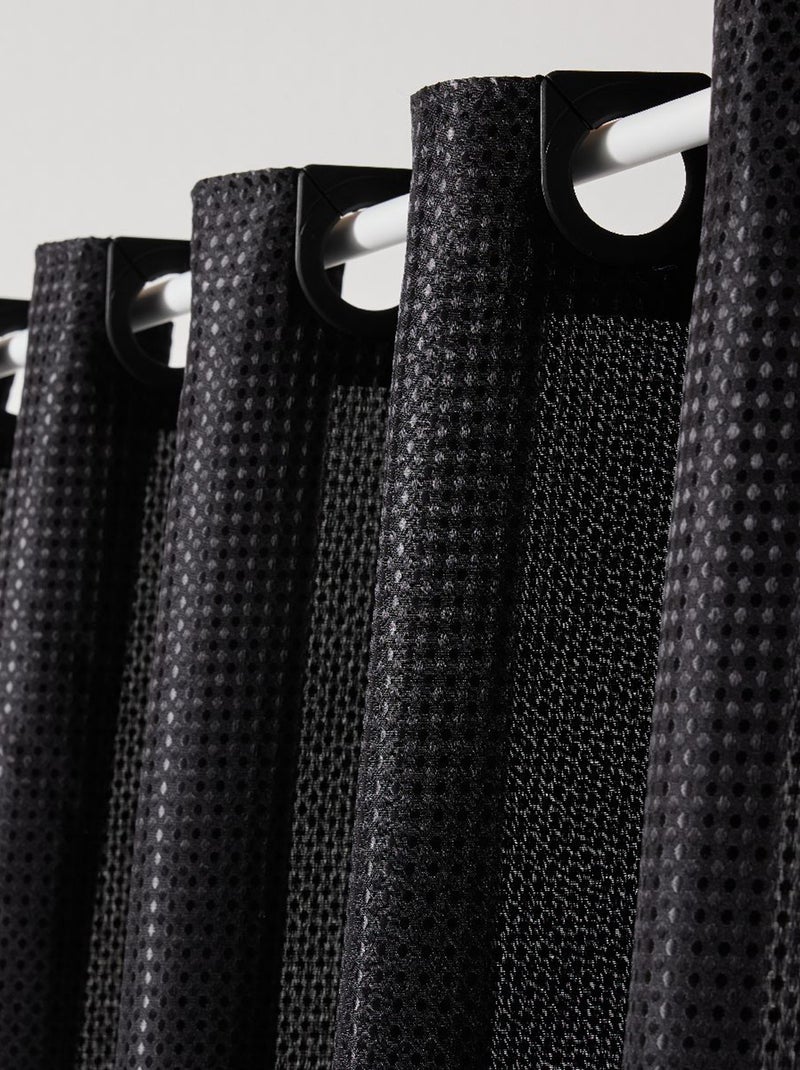 Tenda per doccia effetto goffrato 180 X 200 cm nero - Kiabi