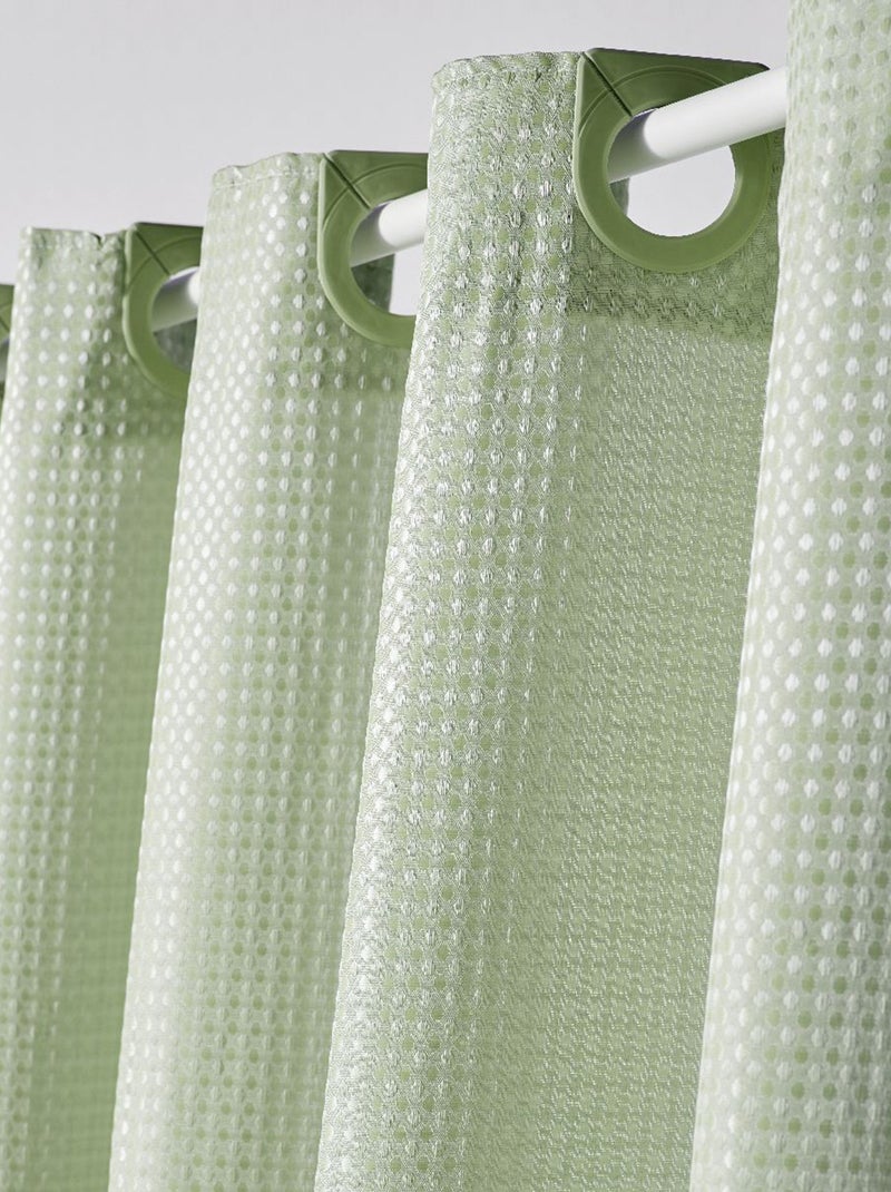 Tenda per doccia effetto goffrato 180 X 200 cm VERDE - Kiabi