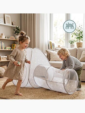 Tenda pop-up 2-in-1 mamabrum per bambini – tipi e tunnel da gioco dai 3 anni