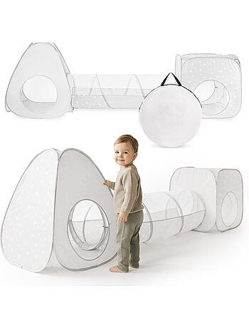 Tenda pop-up 3-in-1 mamabrum per bambini – percorso gioco modulabile con tunnel dai 3 anni