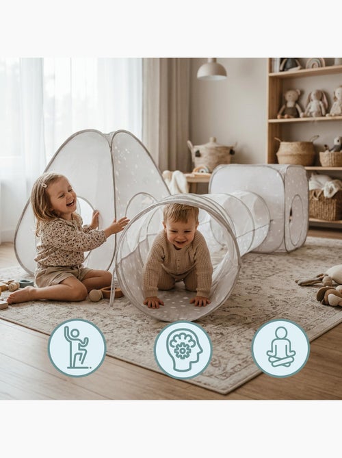 Tenda pop-up 3-in-1 mamabrum per bambini – percorso gioco modulabile con tunnel dai 3 anni - Kiabi