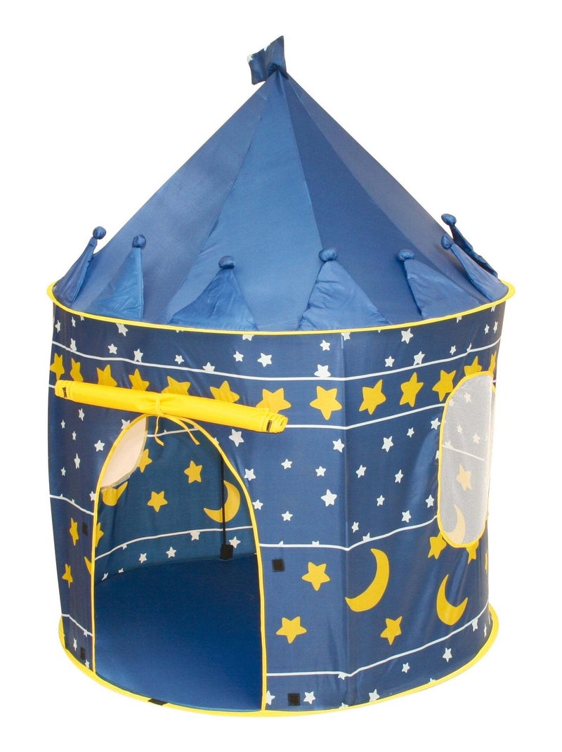 Tenda pop‑up castello stellato + borsa da trasporto – ROBA Blu Giallo Bianco - Kiabi