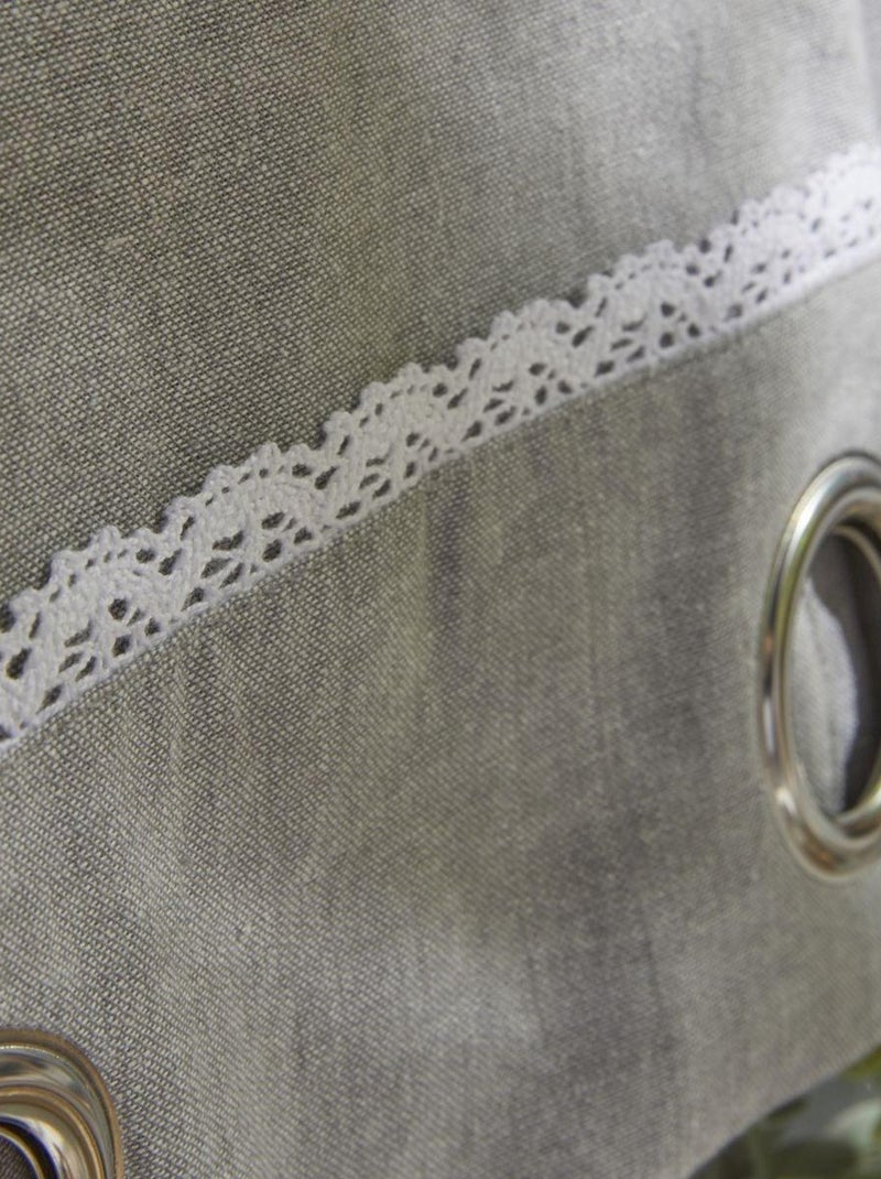 Tenda romantica con occhielli Grigio - Kiabi
