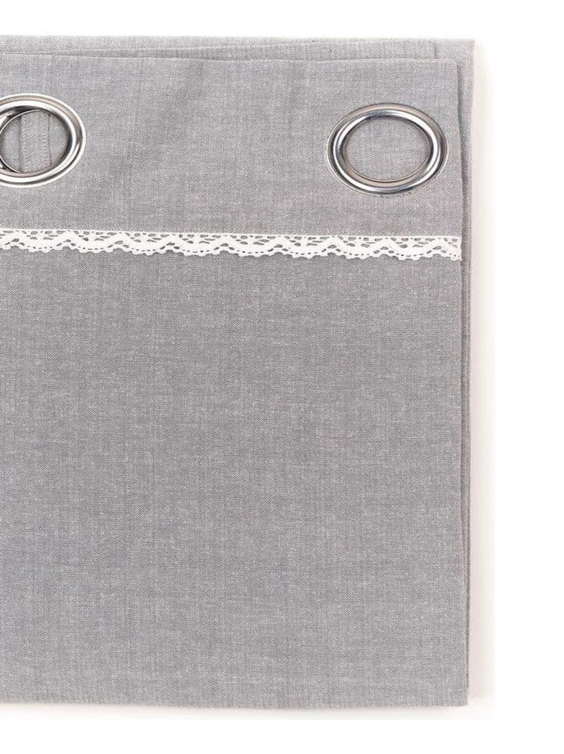 Tenda romantica con occhielli Grigio - Kiabi