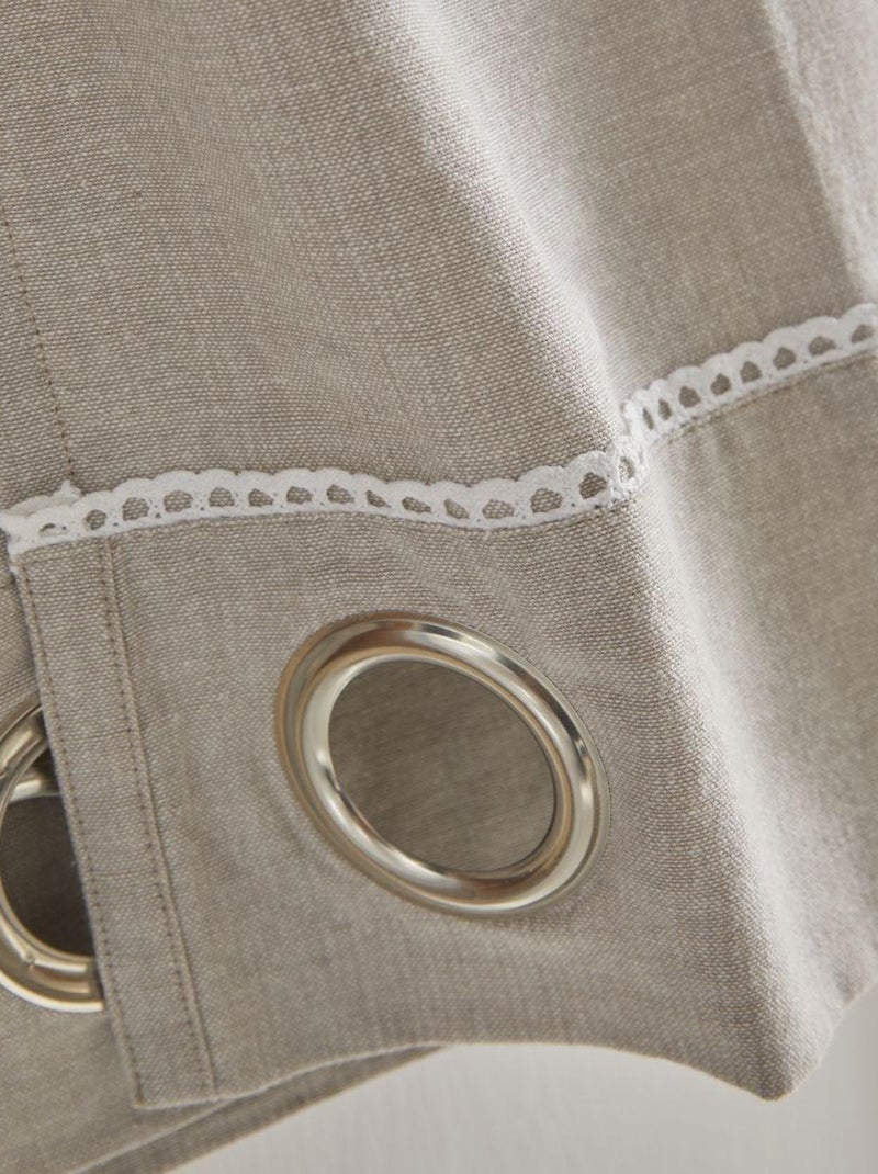 Tenda romantica con pizzo Beige - Kiabi