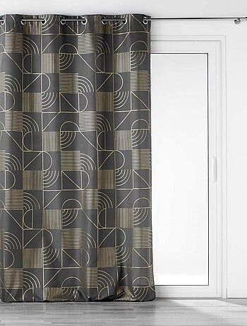 Tenda schermante con motivo metallico