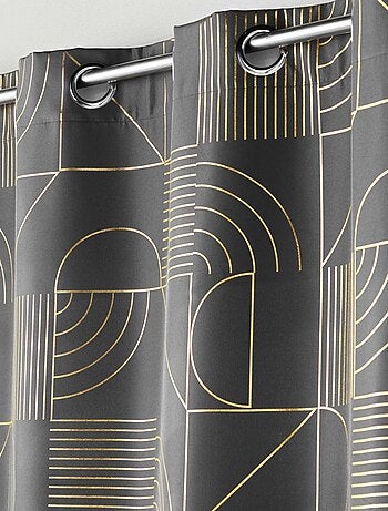 Tenda schermante con motivo metallico